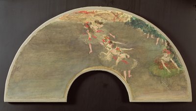 Ballet dancers, design for a fan by Edgar Degas